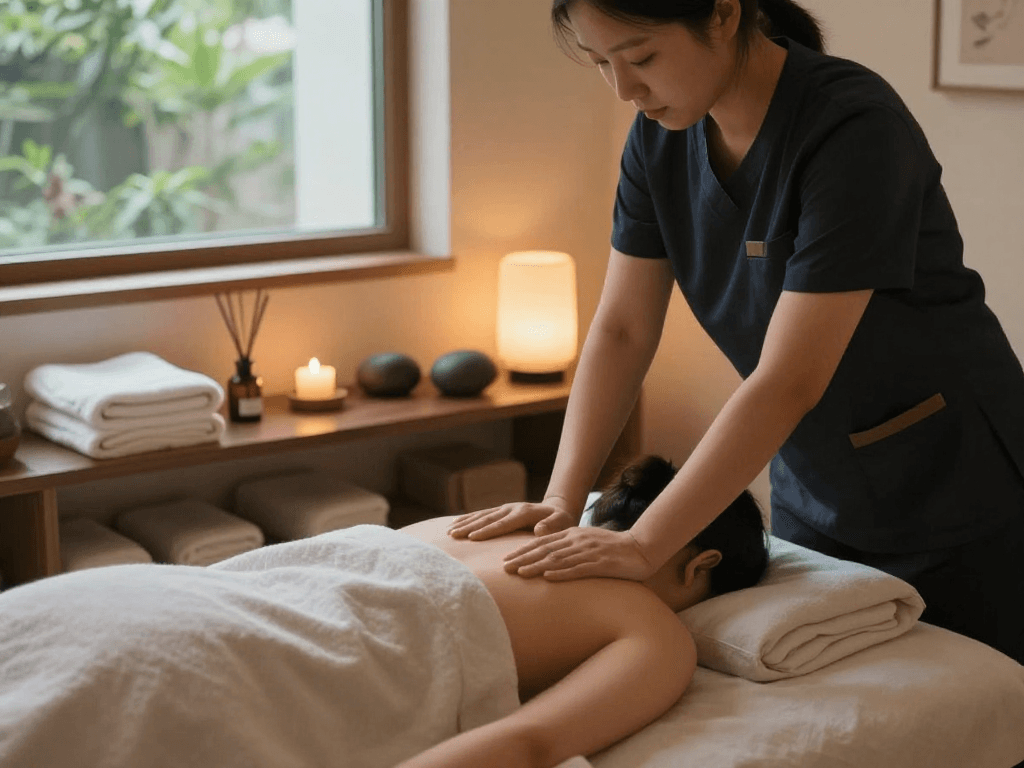 Experience rejuvenating 화곡동출장안마 in a calming massage therapy studio with soothing atmosphere and professional techniques.