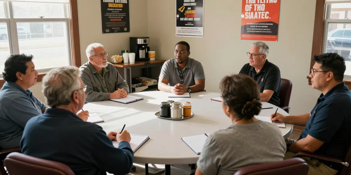 Peer support for veterans at a community gathering, where veterans engage in sharing experiences.
