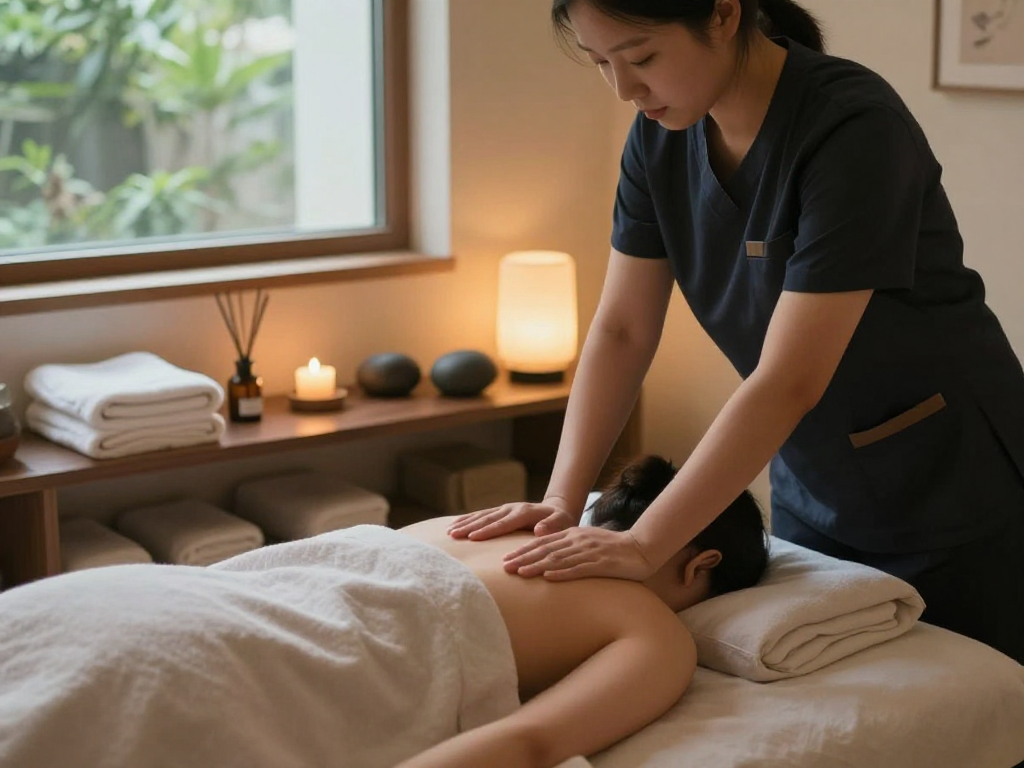 Experience rejuvenating 화곡동출장안마 in a calming massage therapy studio with soothing atmosphere and professional techniques.