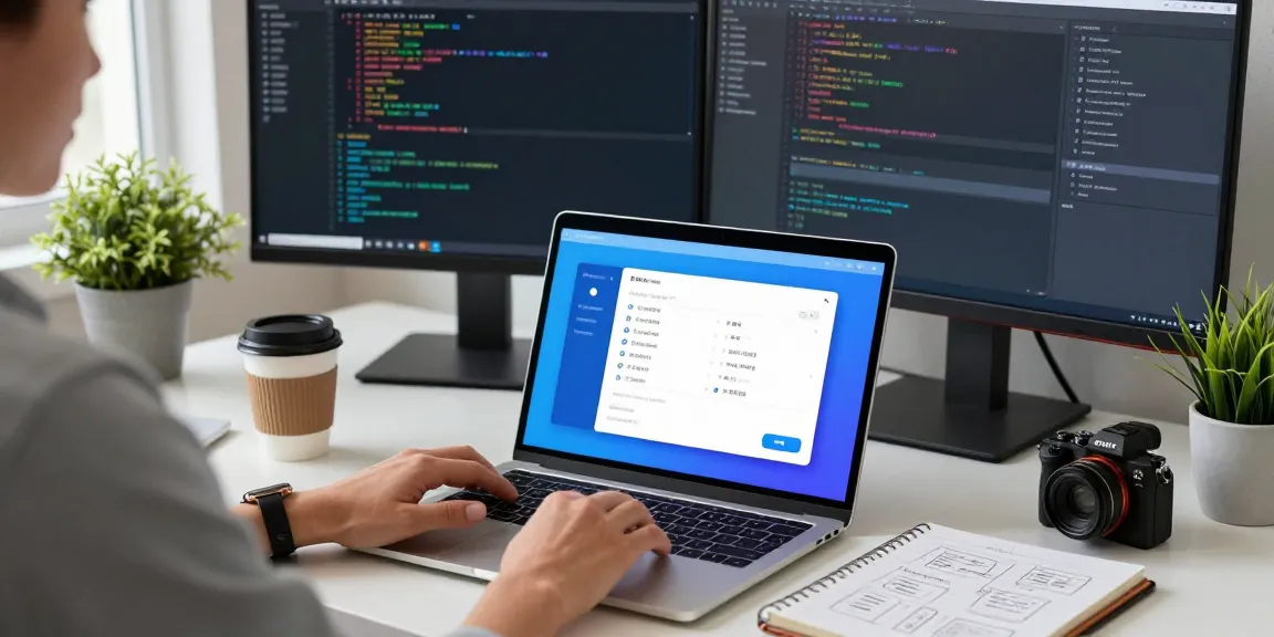 Setting up Telegram中文 on a laptop in a modern workspace with ambient light.