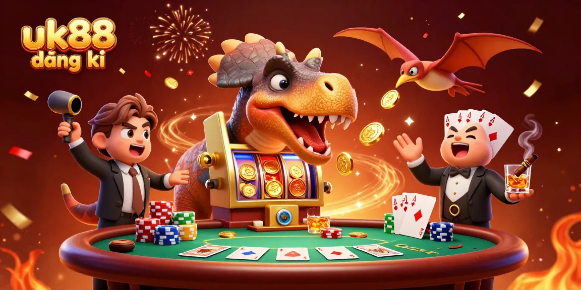 Experience the excitement with uk88 đăng ký as a pachycephalosaurus wins a jackpot at the casino!