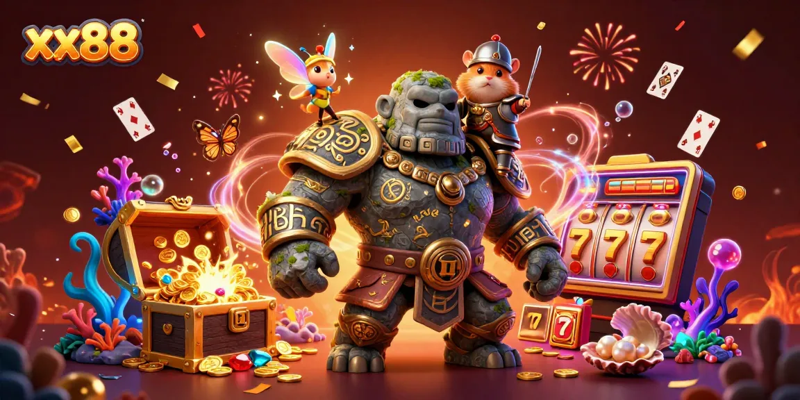 Experience thrilling gameplay with xx88's vibrant casino adventure featuring magical realms and whimsical characters.
