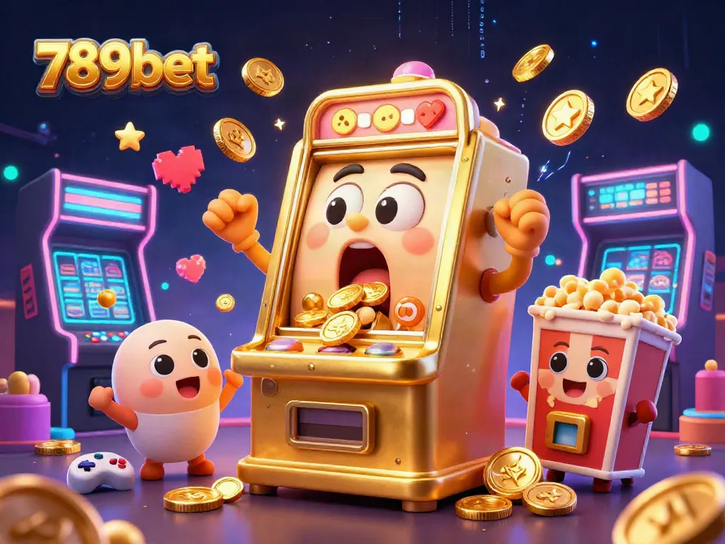 Experience thrills with the 789bet slot machine hitting jackpots amidst glowing game elements.