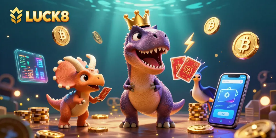 LUCK8 mang đến trải nghiệm cá cược đầy màu sắc với T-Rex và triceratops trong sòng bạc ảo.