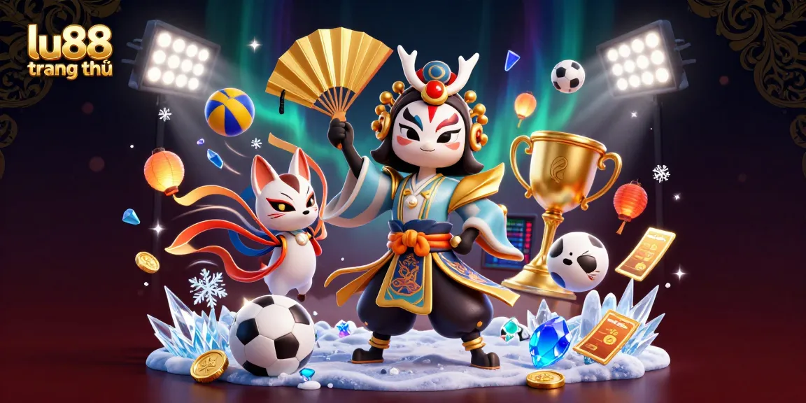 Experience the thrilling action of lu88 trang chủ in this vibrant 3D illustration featuring dynamic sports elements and vibrant characters.
