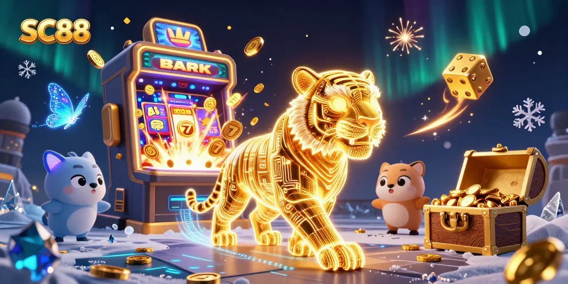 Experience thrilling gaming action at SC88, featuring a vibrant digital casino landscape with dynamic characters and jackpot excitement.