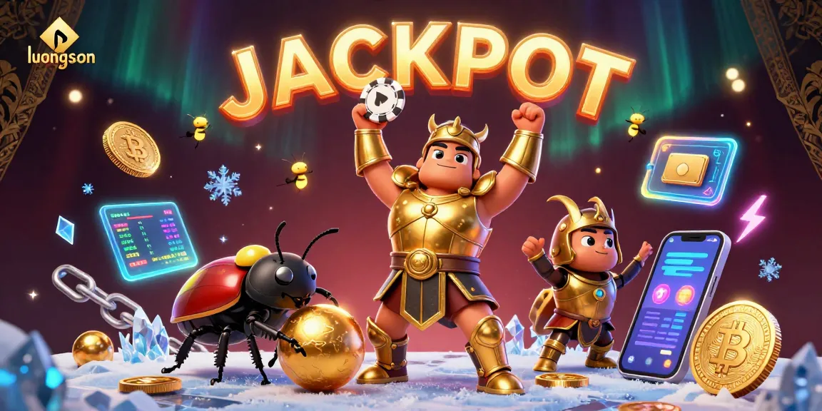 Experience thrilling victories with luongson in a packed 3D cartoon casino scene celebrating wins!